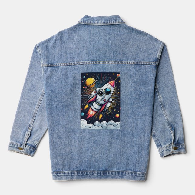Blast Off! Denim Jacket (Back)