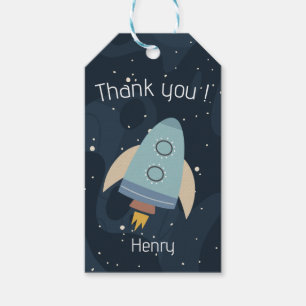 Blast Off First Trip around the Sun First Birthday Gift Tags