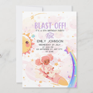 BLAST OFF Galactic Celebration Invitation