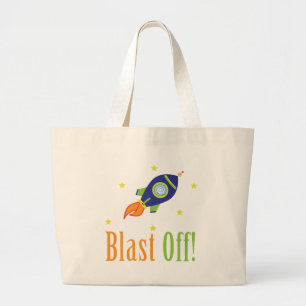Blast Off Large Tote Bag