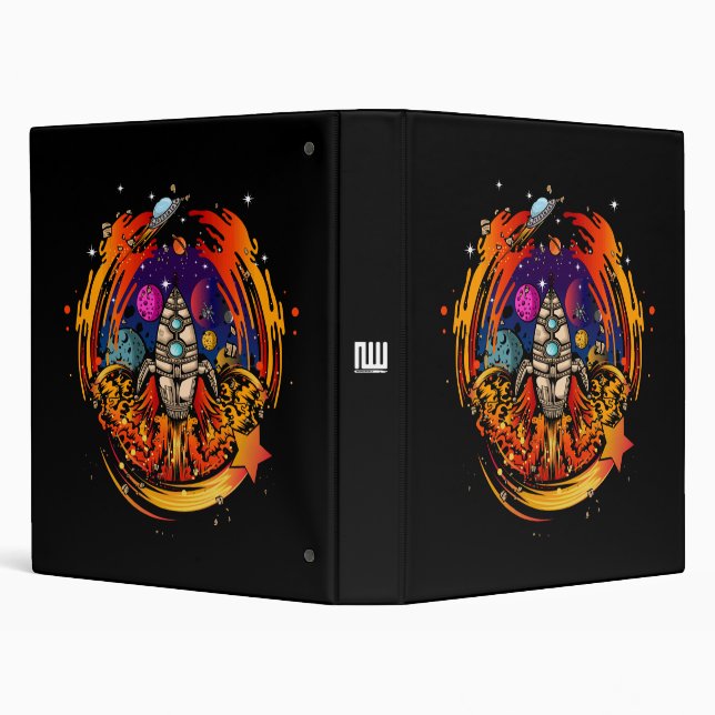 Blast Off Spaceship Binder (Background)