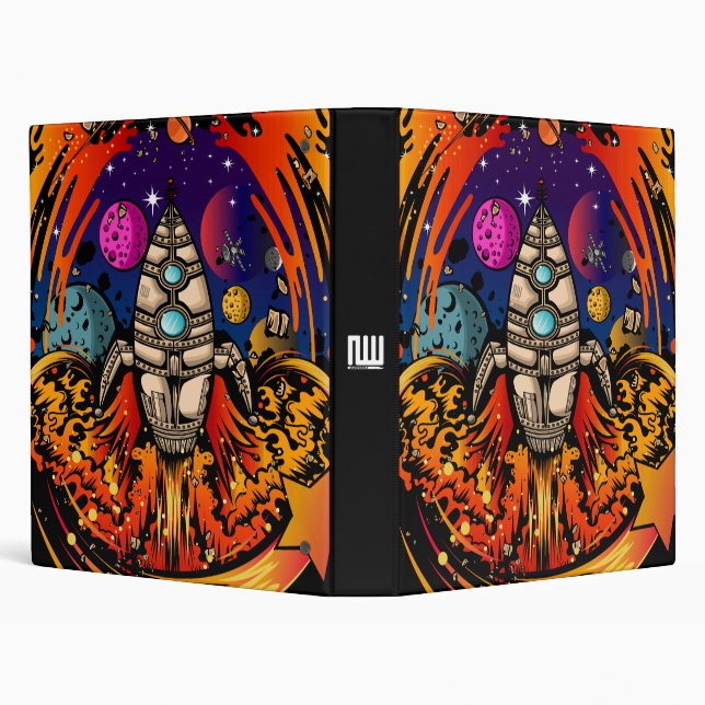 Blast Off Spaceship Binder (Background)