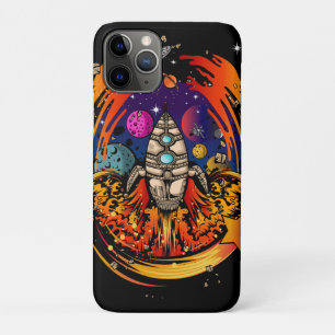 Blast Off Spaceship iPhone 11 Pro Case