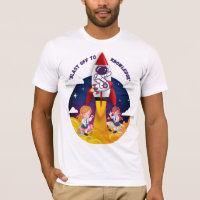 “Blast Off to Knowledge Rocket Schoolgirl T-Shirt”