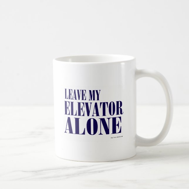 Blast Past Elevator Slogan Coffee Mug (Right)