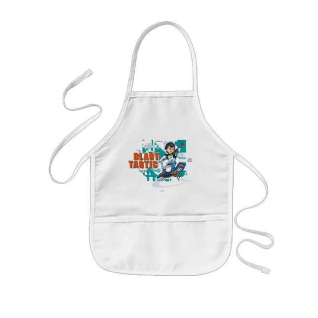 Blast-Tastic Miles Callisto Blastboard Graphic Kids Apron (Front)
