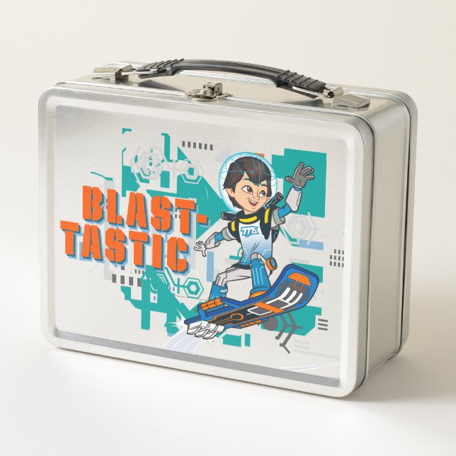 Blast-Tastic Miles Callisto Blastboard Graphic Metal Lunch Box (Front)