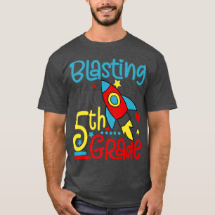 Blasting Off Into 5th Grade Back To School Space R T-Shirt