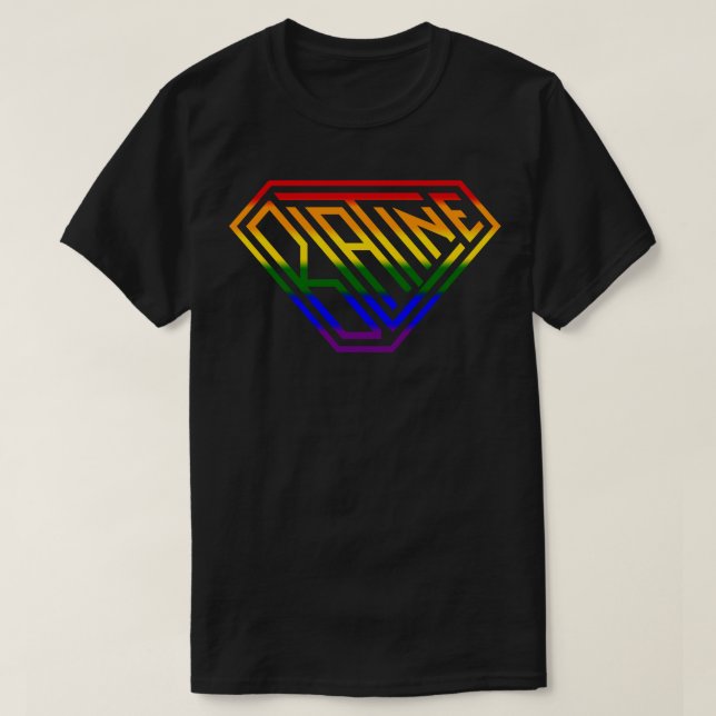 Blatine SuperEmpowered Shield Rainbow T-Shirt (Design Front)
