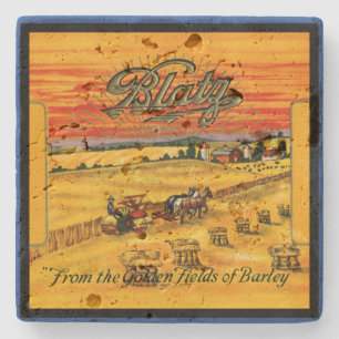 Blatz Beer Label Tile Stone Coaster