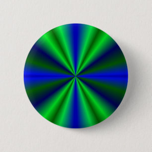blau grün Regenbogen 2 Inch Round Button