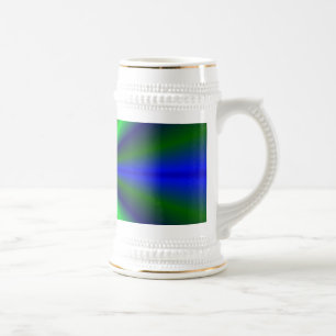 blau grün Regenbogen Beer Stein