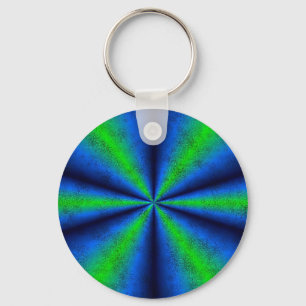 blau grün Regenbogen in Elefantenhaut leder Optik Keychain