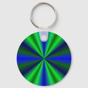 blau grün Regenbogen Keychain