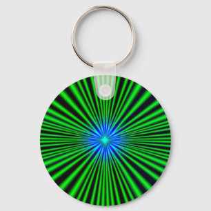 Blau - grüne Stern Keychain
