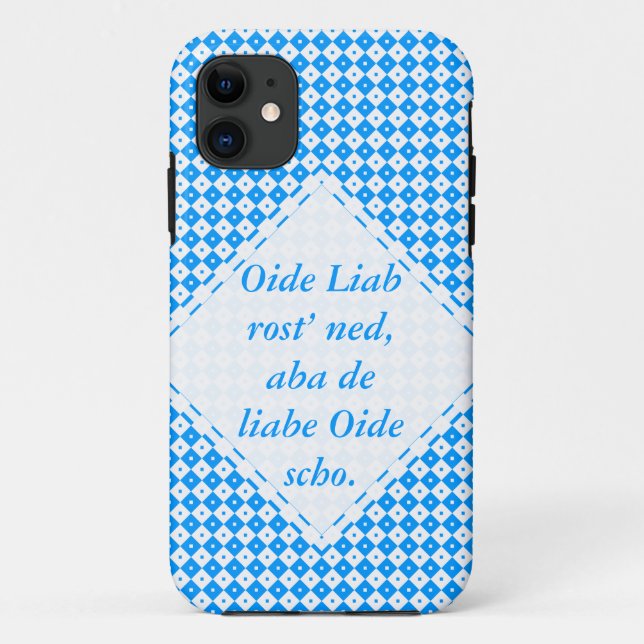 Blau weiß Minimalistisch Case-Mate iPhone Case (Back)