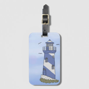blauer Leuchtturm Luggage Tag