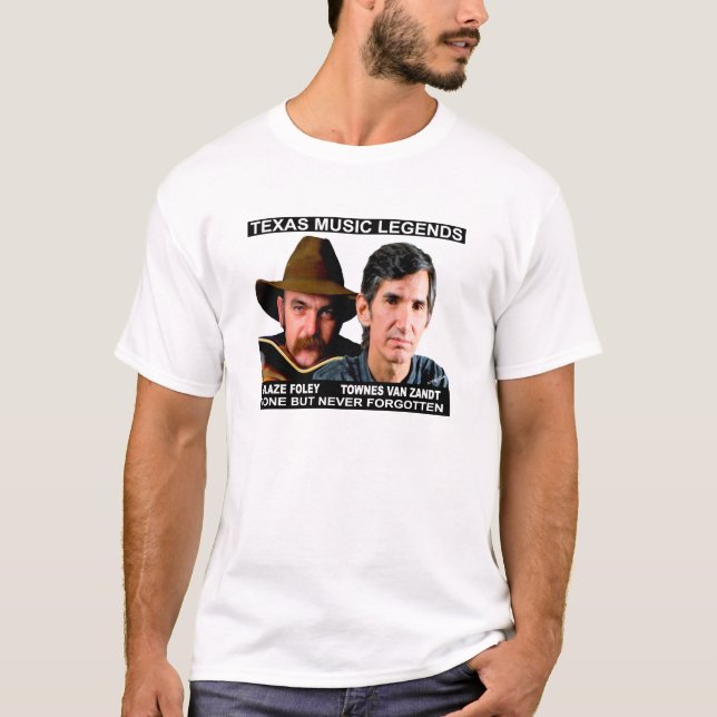 Blaze Foley & Townes Van Zandt T-Shirt (Front)