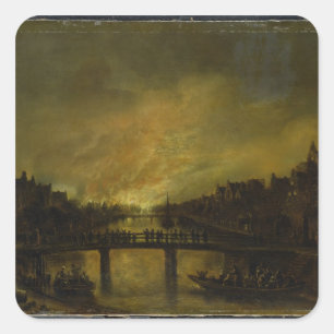 Blaze in Amsterdam Square Sticker