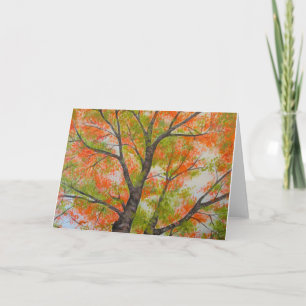 BLAZE OF COLOR greeting card