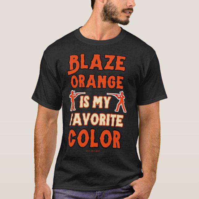 Blaze Orange est mon T-shirt couleur préféré (Devant)