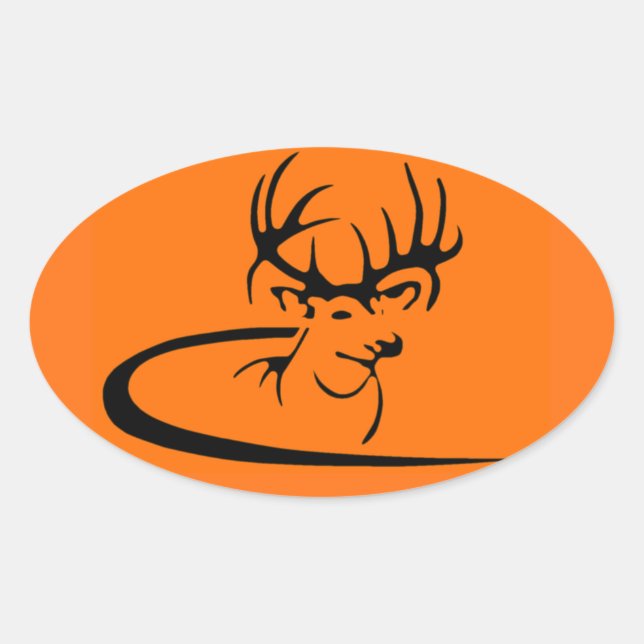 Blaze Orange Hunt's End Sticker (Front)