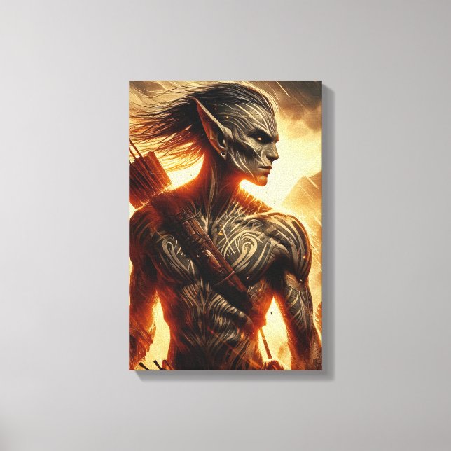 Blazeforge Hunter Canvas Print (Front)