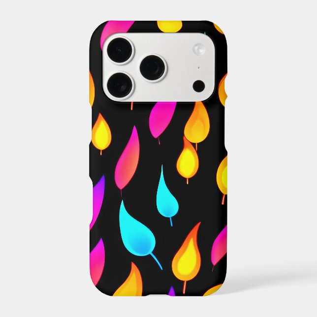 Blazing Abstract Flame Art (Back)