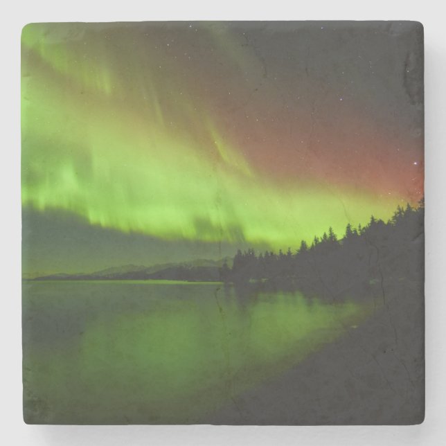 Blazing Aurora Stone Coaster (Front)