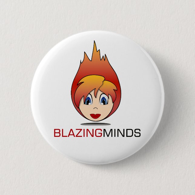 Blazing Badges! 2 Inch Round Button (Front)