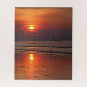Blazing Beach Sunset  -  16x20 - 520 pcs Jigsaw Puzzle