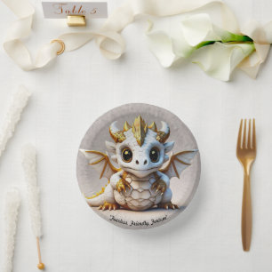 "Blazing Ember" Paper Plate