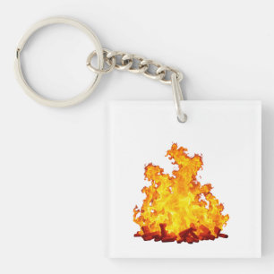 Blazing Fire  Acrylic Keychain
