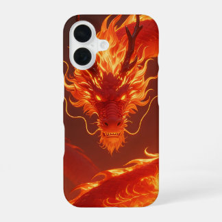 Blazing Fire Dragon | Mythical Flame Dragon Fantas iPhone 16 Case