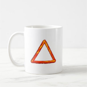 Blazing Fire Element Alchemy Symbol Coffee Mug