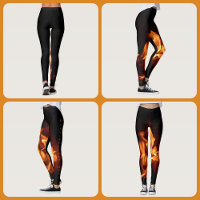 Blazing Hot Flames on Black