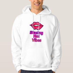 Blazing Hot Vibes Men’s Basic Hooded Sweatshirt by