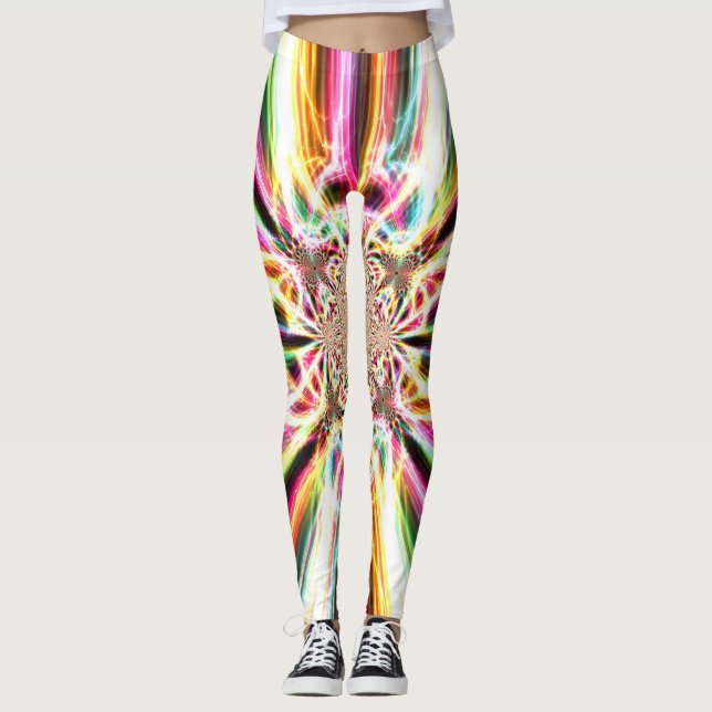 Blazing Lightning Warp Leggings (Front)