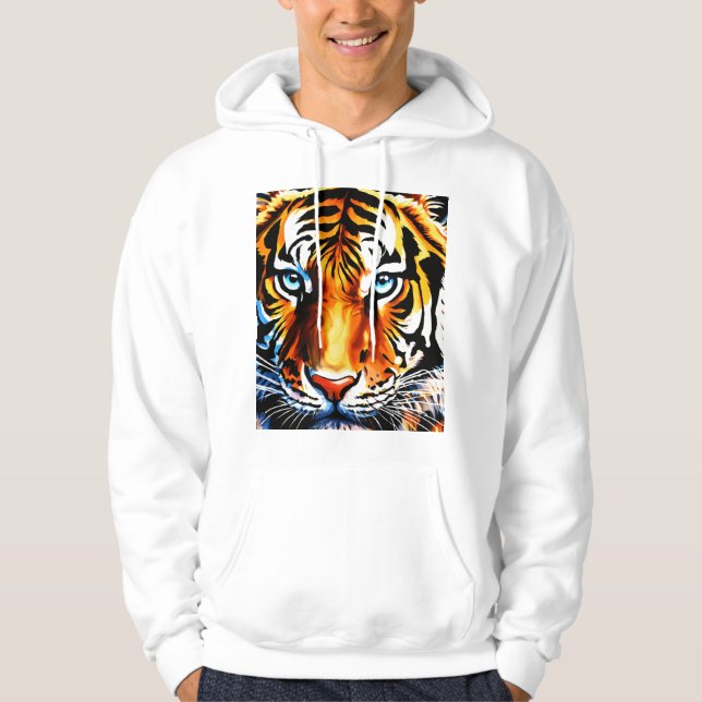 "Blazing Majesty – Fiery Lion T-Shirt" Hoodie (Front)
