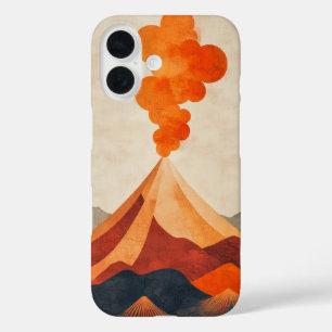 Blazing Mountain Eruption Phone Case