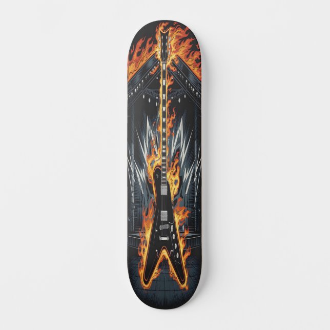 Blazing Riffs Edition 1 Skateboard (Front)