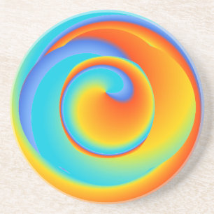 blazing spin - ceramic coaster