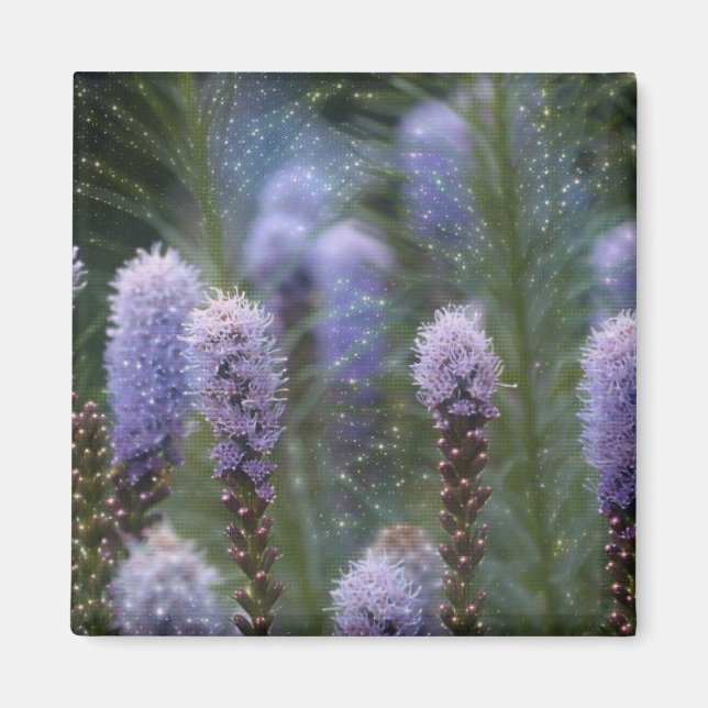 Blazing Star Flower Magnet (Front)