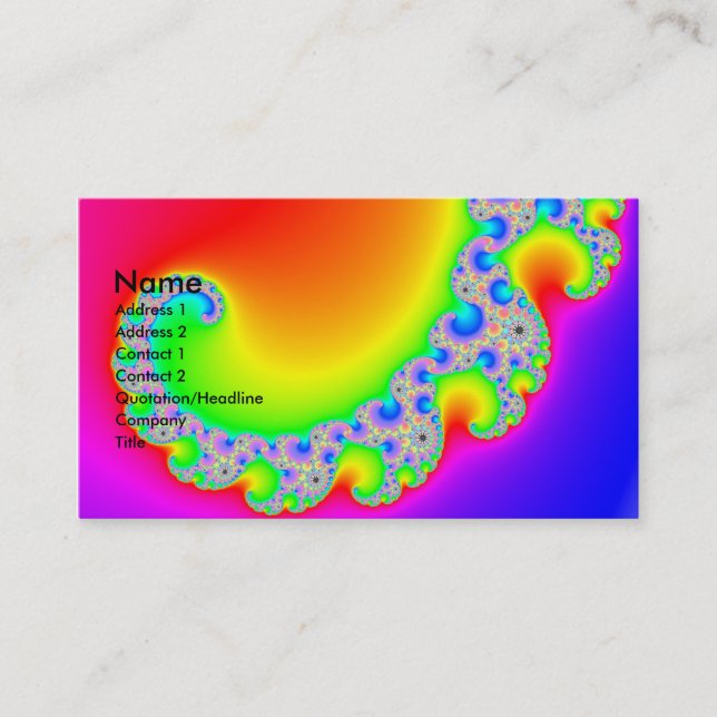 Blazing Sun Business Card (Front)