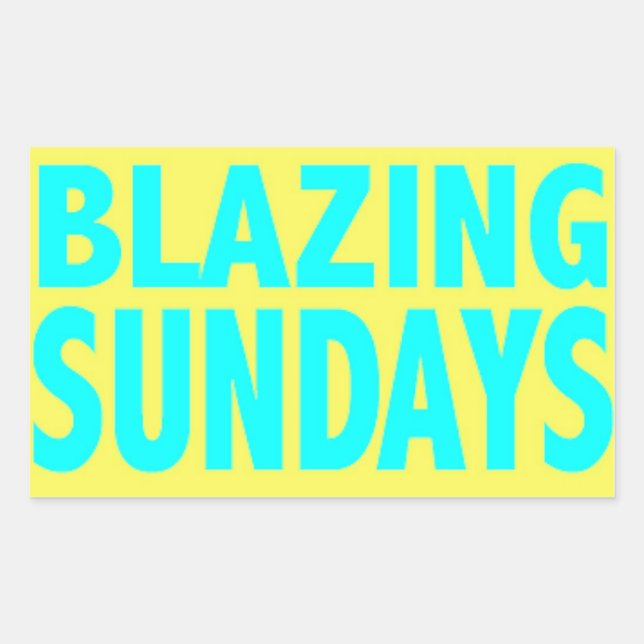 Blazing Sundays Sticker (Front)