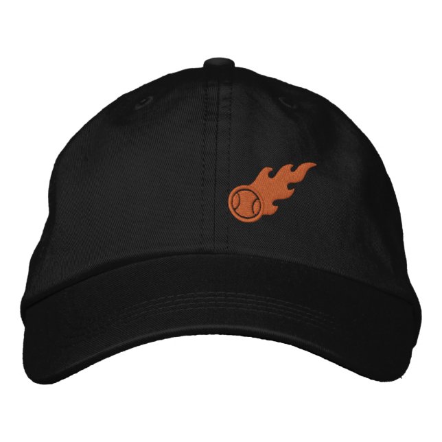 Blazing Tennis Ball Embroidered Hat (Front)