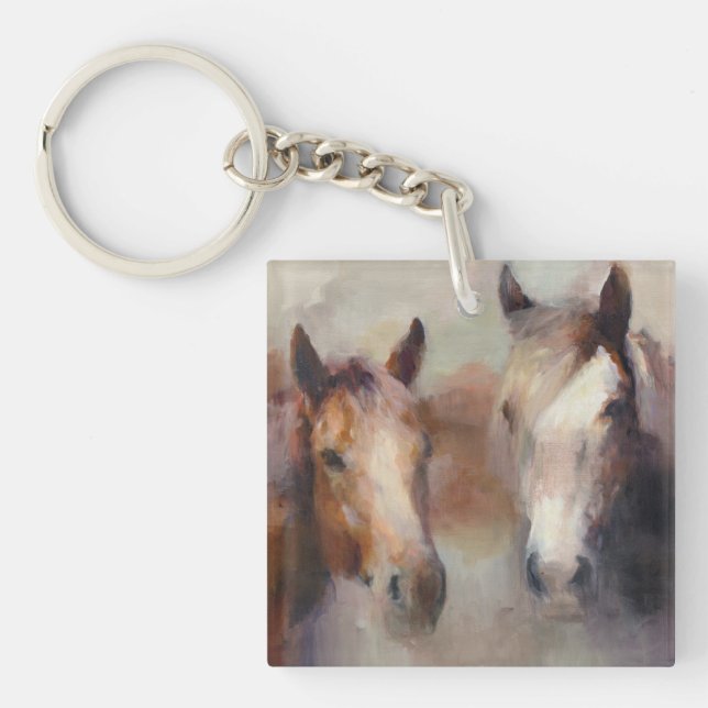 Blazing The West Keychain (Front)