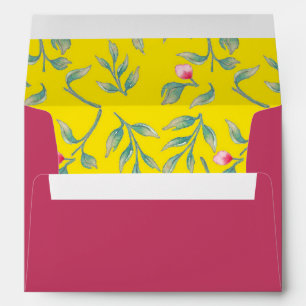 Blazing Yellow & Innuendo Pink Envelope