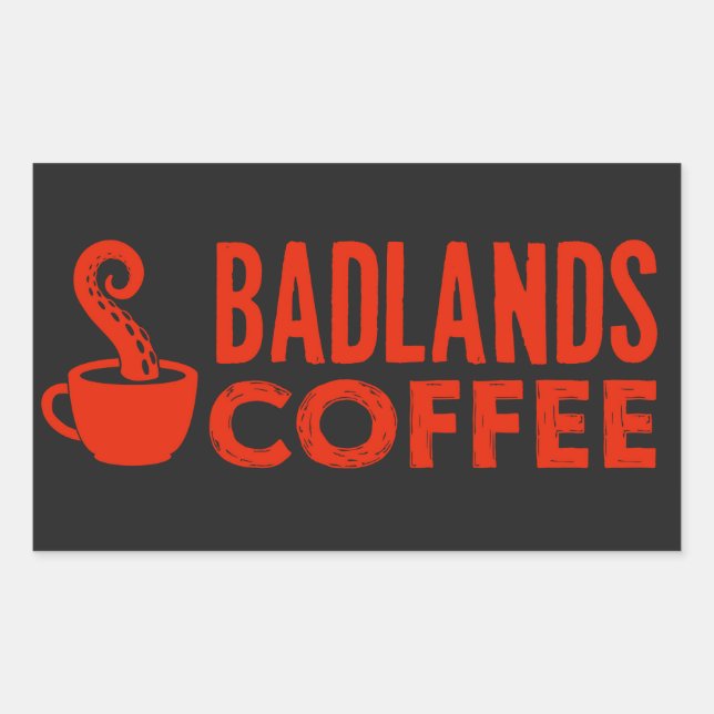 BLC Logo & Text Sticker, black, landscape Sticker (Front)