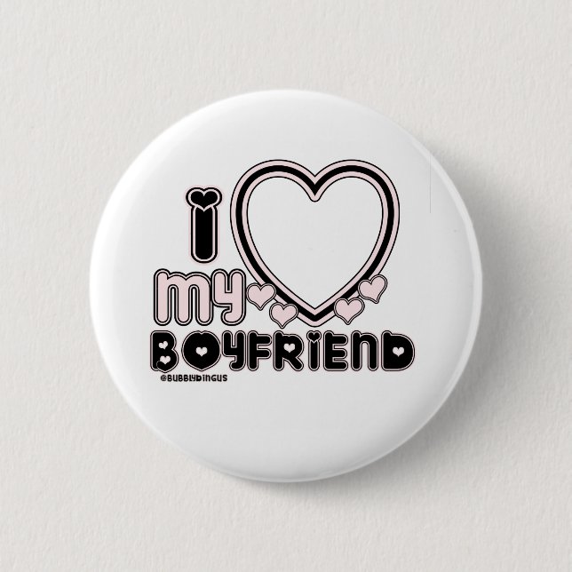 BLCK ILY BF 2 INCH ROUND BUTTON (Front)